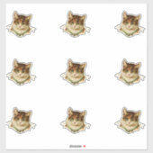 ヴィンテージ猫 シール (シート)