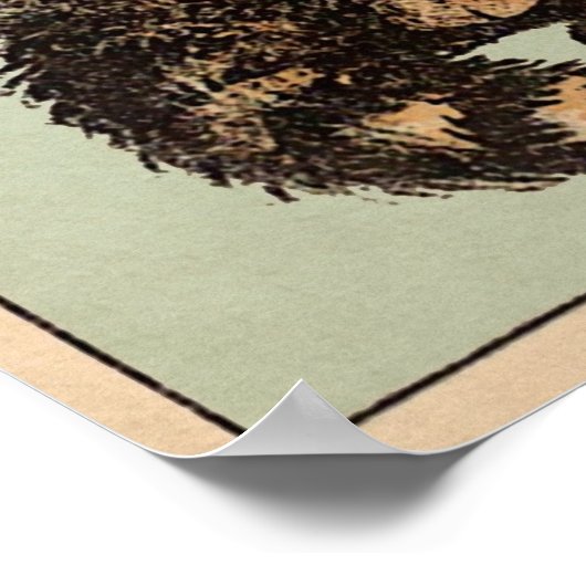 ヴィンテージ猫 ポスター (角)