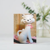 ヴィンテージ猫 ポストカード (スタンド正面)