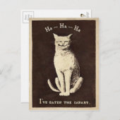 ヴィンテージ猫 ポストカード (正面/裏面)