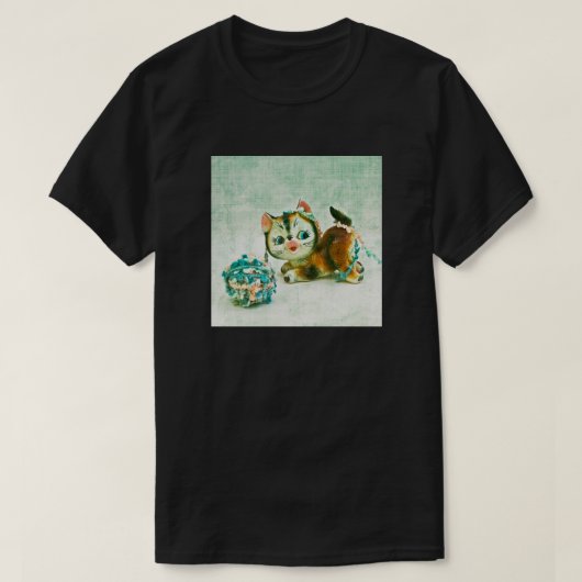 ヴィンテージ猫 Tシャツ (デザイン正面)
