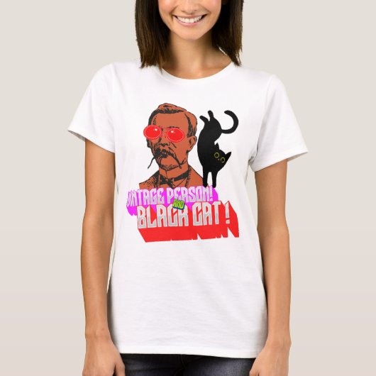 ヴィンテージ猫 Tシャツ (正面)