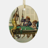 ヴィンテージ猿のクリスマスのオーナメント セラミックオーナメント (右)