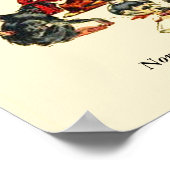 ヴィンテージ獣医による獣医への訪問パーソナライズされた ポスター (角)