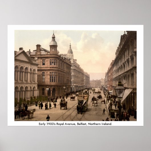 ヴィンテージ王室のアベニューベルファスト，北アイルランド ポスター (正面)