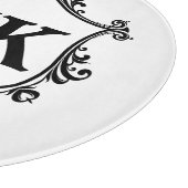 ヴィンテージ王室のシパーソナライズされたルド名モノグラム カッティングボード (角)