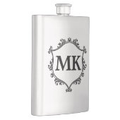 ヴィンテージ王室のシパーソナライズされたルド名モノグラム フラスク (右)