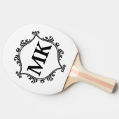 ヴィンテージ王室のシパーソナライズされたルド名モノグラム 卓球ラケット (横)