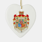 ヴィンテージ王室のデンマークの紋章 セラミックオーナメント (右)