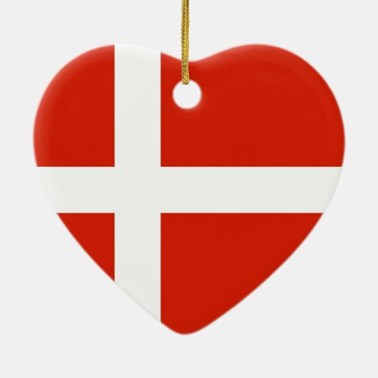 ヴィンテージ王室のデンマークの紋章 セラミックオーナメント (裏面)