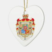 ヴィンテージ王室のデンマークの紋章 セラミックオーナメント (左)