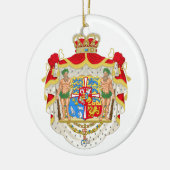 ヴィンテージ王室のデンマークの紋章 セラミックオーナメント (左)