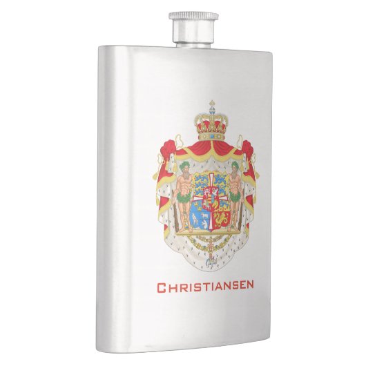 ヴィンテージ王室のデンマークの紋章 フラスク (右)