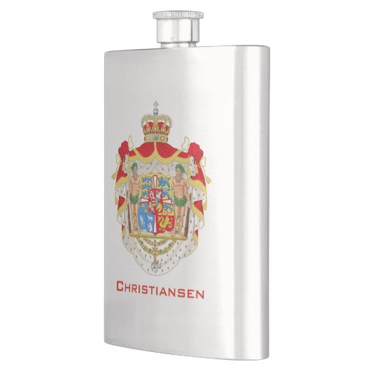 ヴィンテージ王室のデンマークの紋章 フラスク (左)