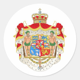 ヴィンテージ王室のデンマークの紋章 ラウンドシール