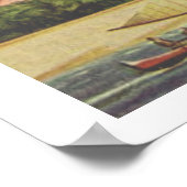 ヴィンテージ王室のハワイアンヘビーウェイト旅行ポスター ポスター (角)