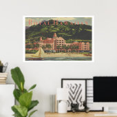 ヴィンテージ王室のハワイアンヘビーウェイト旅行ポスター ポスター (ホームオフィス)