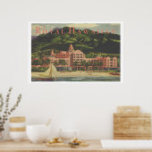 ヴィンテージ王室のハワイアンヘビーウェイト旅行ポスター ポスター (キッチン)