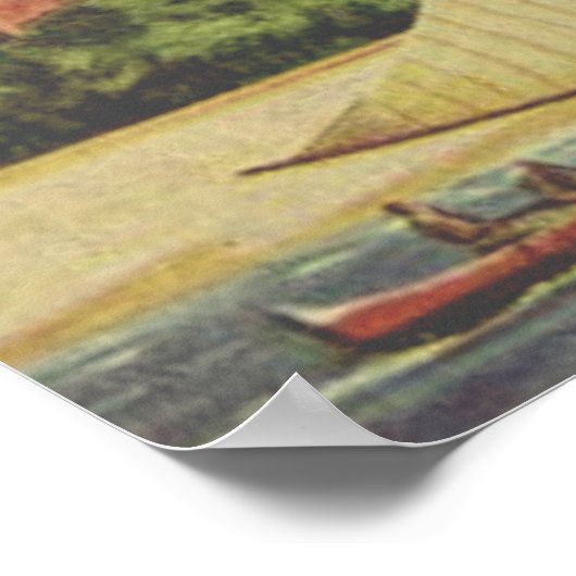 ヴィンテージ王室のハワイアン旅行ポスター ポスター (角)