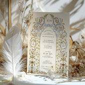 ヴィンテージ王室のビクトリアン結婚式招待状 招待状