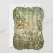 ヴィンテージ王室のピーコックテンプルドリームズ 招待状 (裏面)