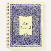 ヴィンテージ王室のブルーケルト・ドラゴンズ・アートジャーナル ノートブック (正面)