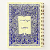 ヴィンテージ王室のブルーケルト・ドラゴンズ・アートジャーナル ノートブック (裏面)