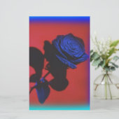 ヴィンテージ王室のブルーバラ固定 便箋 (スタンド正面)