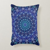 ヴィンテージ王室のブルーフローラ アクセントクッション (正面(垂直))