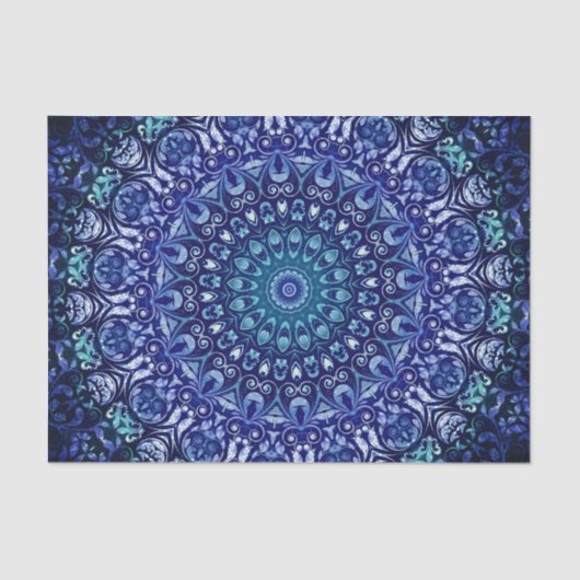 ヴィンテージ王室のブルーフローラ 薄葉紙 (正面)