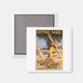 ヴィンテージ王室のメインアトランティスウェストインディクルーズジャン マグネット (正面/裏面)