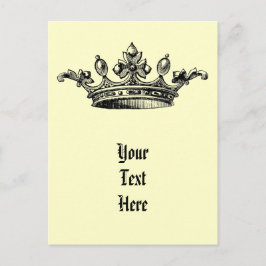 ヴィンテージ王室の冠 ポストカード