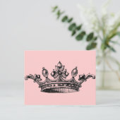 ヴィンテージ王室の冠 ポストカード (スタンド正面)