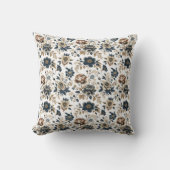 ヴィンテージ王室の花柄 クッション (正面)