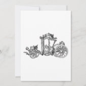 ヴィンテージ王室の車の結婚記念日 招待状 (裏面)