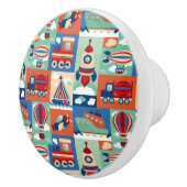 ヴィンテージ玩具パターン セラミックノブ (右)