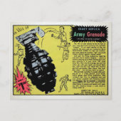 ヴィンテージ玩具手榴弾広告はがき  ポストカード (正面)