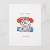 ヴィンテージ玩具電話誕生日葉書 シーズンポストカード (正面)