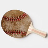 ヴィンテージ球技赤と白術 卓球ラケット (横)