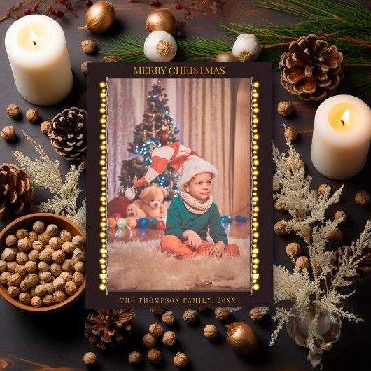 ヴィンテージ球根クリスマスフォト不透明ベール効果 シーズンカード