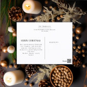 ヴィンテージ球根クリスマスフォト不透明ベール効果 シーズンポストカード