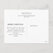 ヴィンテージ球根クリスマスフォト不透明ベール効果 シーズンポストカード (裏面)