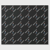 ヴィンテージ理容師おもしろいマレー玉子 ラッピングペーパー (フラット)