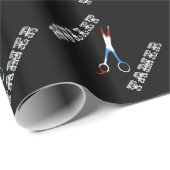 ヴィンテージ理容師おもしろいマレー玉子 ラッピングペーパー (ロールコーナー)