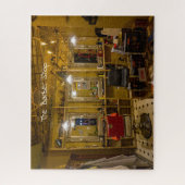 ヴィンテージ理容師ショップシーン ジグソーパズル (縦)