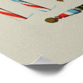 ヴィンテージ理容師ショップポール ポスター (角)