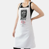 ヴィンテージ理容師タロットロゴモノグラム エプロン (インサイチュ)