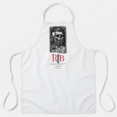 ヴィンテージ理容師タロットロゴモノグラム エプロン (正面)