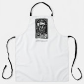 ヴィンテージ理容師タロットロゴモノグラム エプロン (正面)