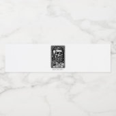 ヴィンテージ理容師タロットロゴモノグラム ペットボトルラベル (シングルラベル)